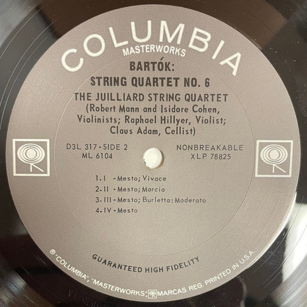Béla Bartók, Juilliard String Quartet – The Six String Quartets (3xLP) LP vinyl record, image 9 of 9
