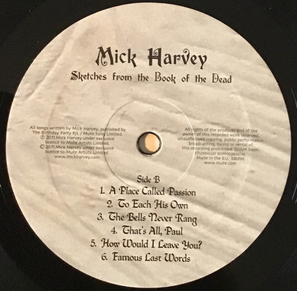 Mick Harvey – Sketches From The Book Of The Dead LP vinyl record, image 7 of 10