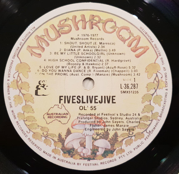 Ol' 55 – Fiveslivejive LP vinyl record, image 6 of 7
