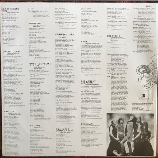 Aerosmith – Permanent Vacation LP vinyl record, image 5 of 6