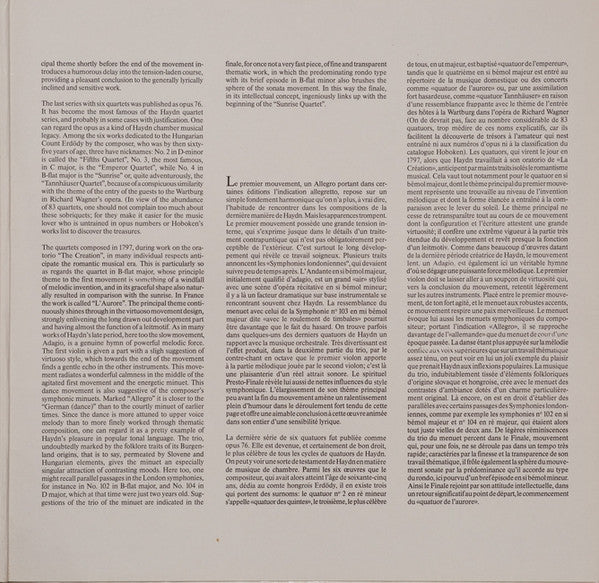 Joseph Haydn, Kreuzberger Streichquartett – Streichquartette Op. 76 Nr.4 »Sonnenaufgang« & Op. 64 Nr.6 LP vinyl record, image 3 of 6