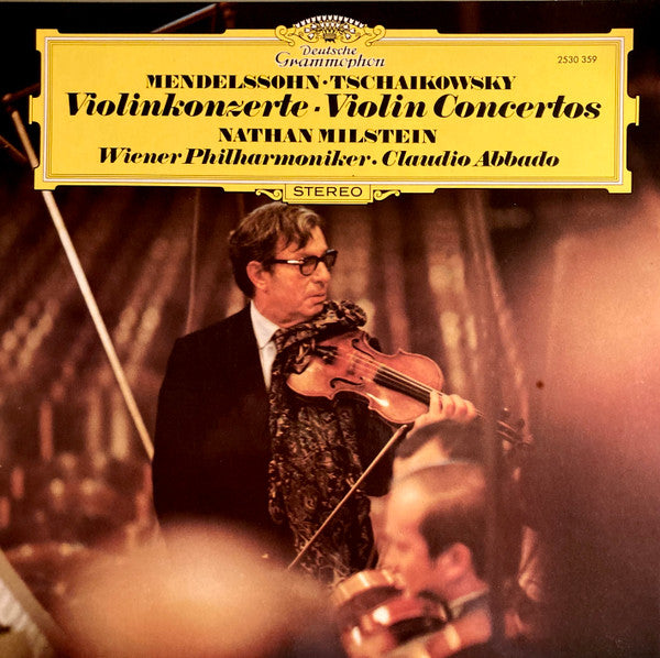 Felix Mendelssohn-Bartholdy, Pyotr Ilyich Tchaikovsky, Nathan Milstein, Wiener Philharmoniker, Claudio Abbado – Violinkonzerte LP vinyl record, image 1 of 4