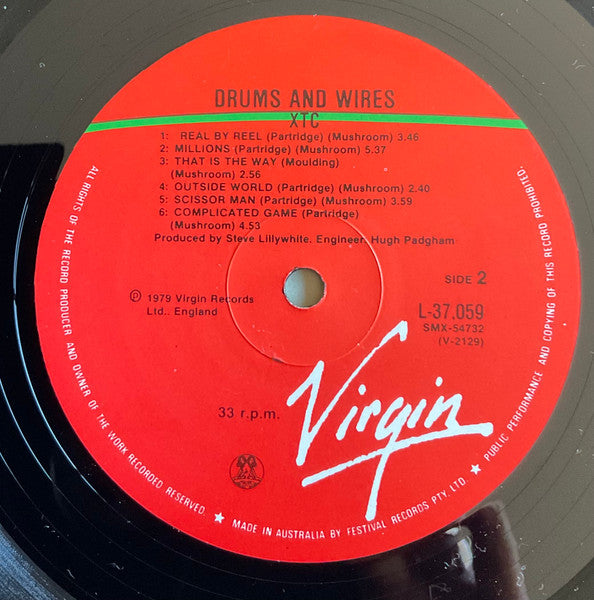 XTC – Drums And Wires LP vinyl record, image 4 of 8