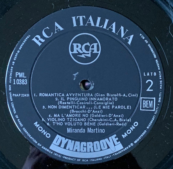 Miranda Martino – Le Canzoni Di Sempre LP vinyl record, image 4 of 4