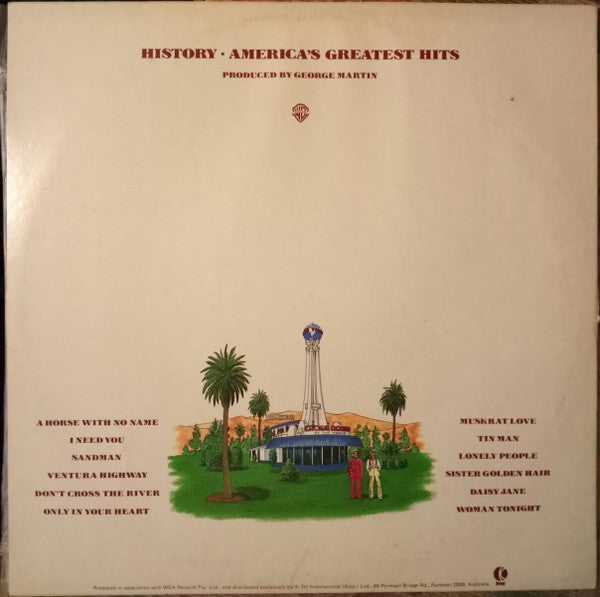 America – History · America's Greatest Hits LP vinyl record, image 2 of 4