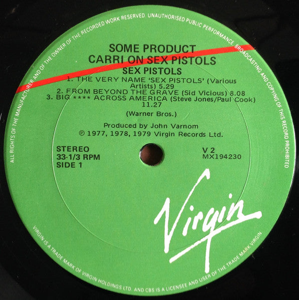 Sex Pistols – Some Product - Carri On Sex Pistols LP vinyl record, image 3 of 4