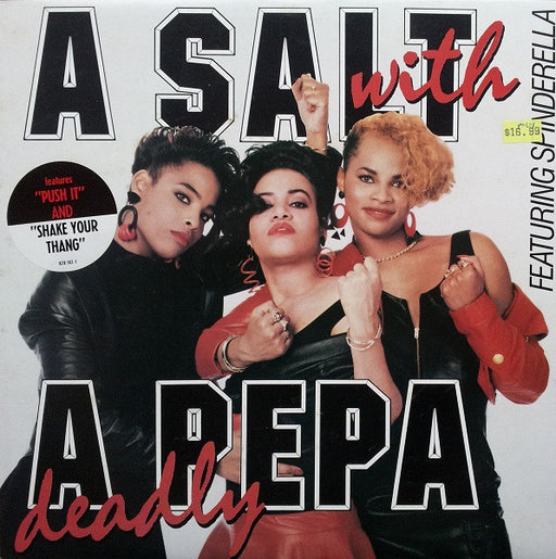 Salt 'N' Pepa, Spinderella – A Salt With A Deadly Pepa LP vinyl record, image 1 of 4