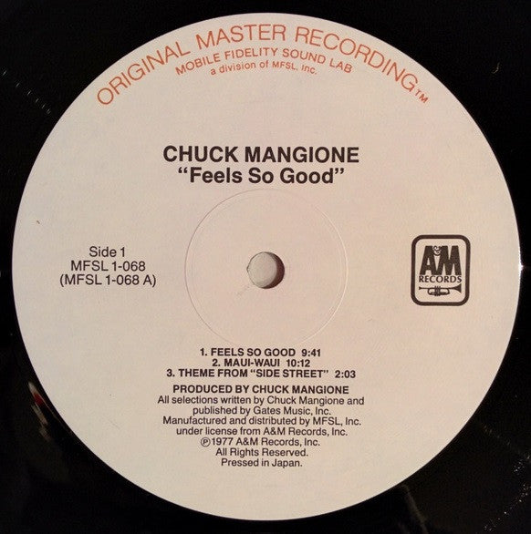 Chuck Mangione – Feels So Good LP vinyl record, image 4 of 5