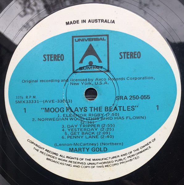 Marty Gold – Moog Plays The Beatles LP vinyl record, image 3 of 4