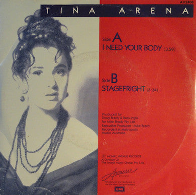 Tina Arena – I Need Your Body 7" vinyl record, image 2 of 4