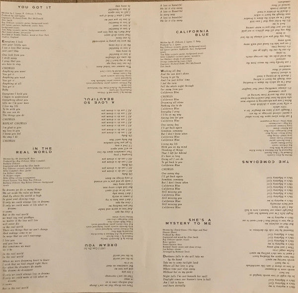 Roy Orbison – Mystery Girl LP vinyl record, image 6 of 10