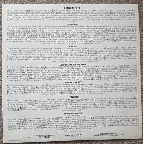 Lou Reed – New York LP vinyl record, image 5 of 7