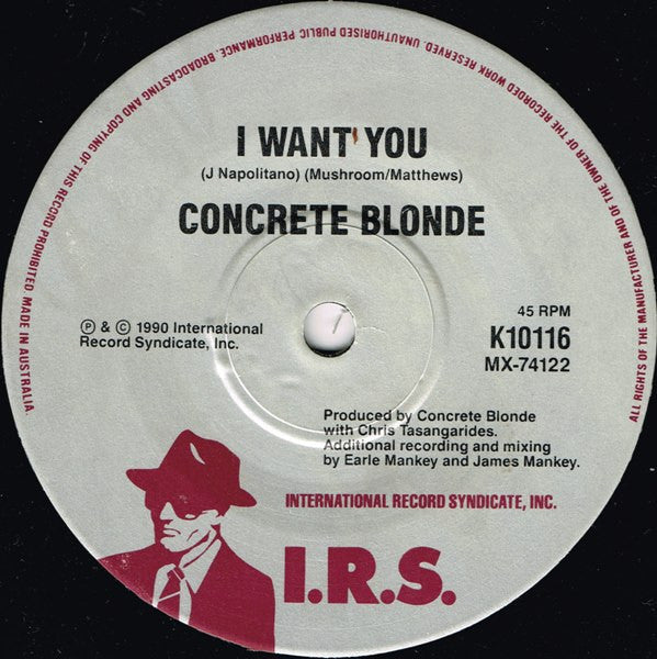 Concrete Blonde – Joey 7" vinyl record, image 4 of 4