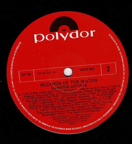 Various – Wizards Of The Water LP vinyl record, image 4 of 4