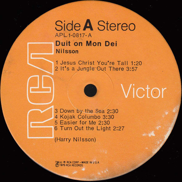 Harry Nilsson – Duit On Mon Dei LP vinyl record, image 7 of 10