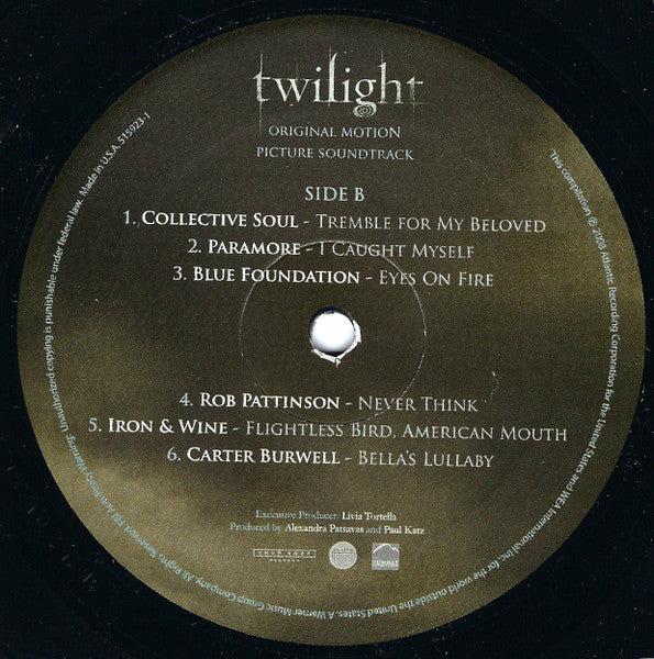 Various – Twilight (Original Motion Picture Soundtrack) LP vinyl record, image 3 of 10