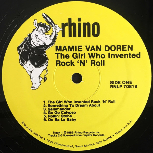 Mamie Van Doren – The Girl Who Invented Rock 'n' Roll LP vinyl record, image 3 of 4