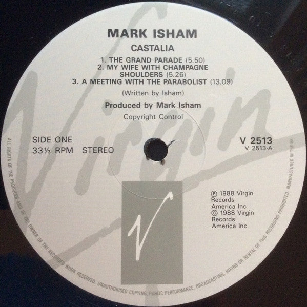 Mark Isham – Castalia LP vinyl record, image 5 of 10