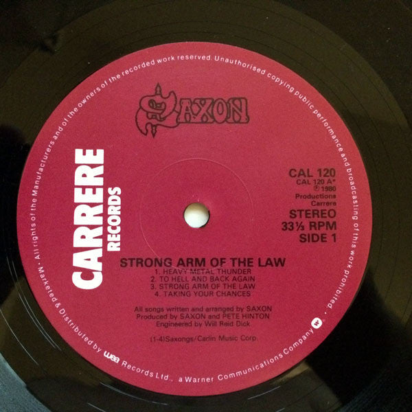 Saxon – Strong Arm Of The Law LP vinyl record, image 5 of 7