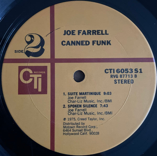 Joe Farrell – Canned Funk LP vinyl record, image 6 of 7