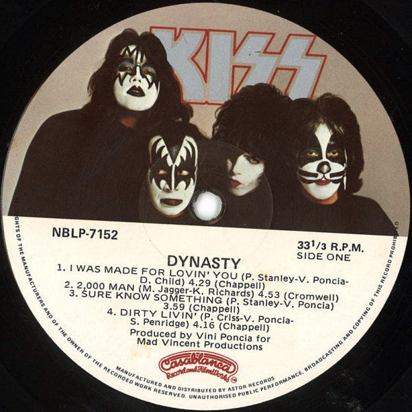 Kiss – Dynasty LP vinyl record, image 3 of 6