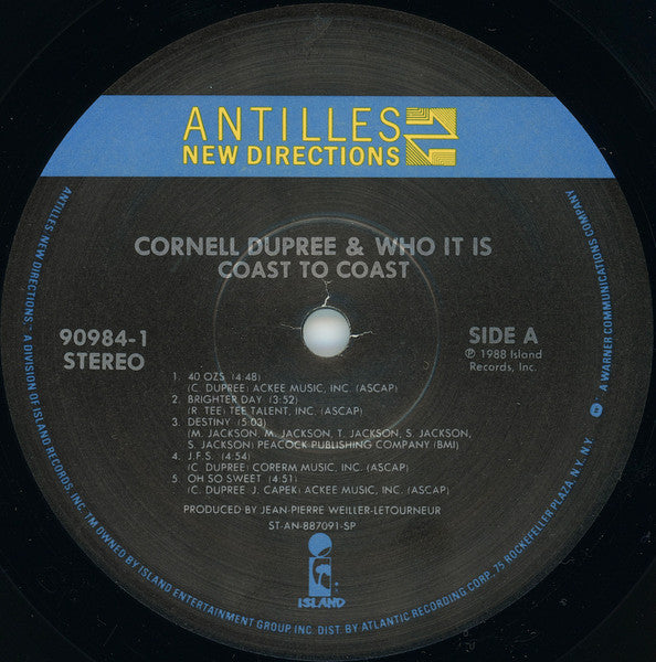 Cornell Dupree, Who It Is – Coast To Coast LP vinyl record, image 3 of 7