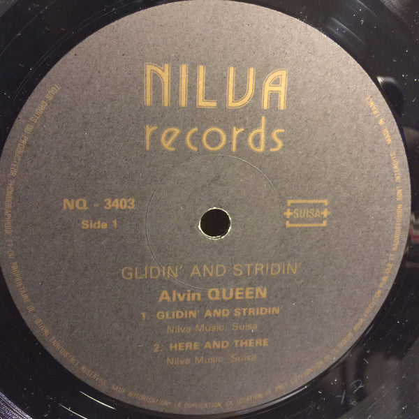 Alvin Queen – Glidin' And Stridin' LP vinyl record, image 3 of 4
