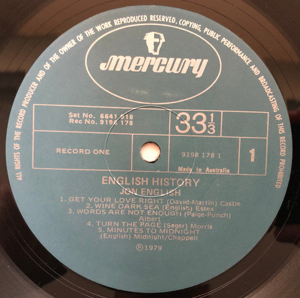 Jon English – English History (2xLP) LP vinyl record, image 5 of 10