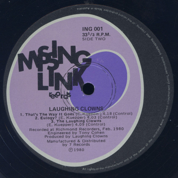 Laughing Clowns – Laughing Clowns 12" vinyl record, image 4 of 4