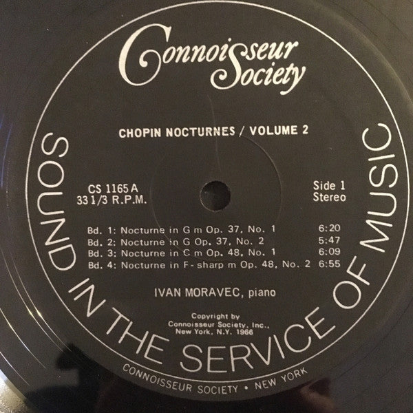 Ivan Moravec, Frédéric Chopin – Nocturnes, Volume 2 LP vinyl record, image 3 of 4