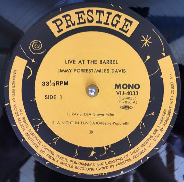 Jimmy Forrest, Miles Davis – Live At The Barrel LP vinyl record, image 6 of 7