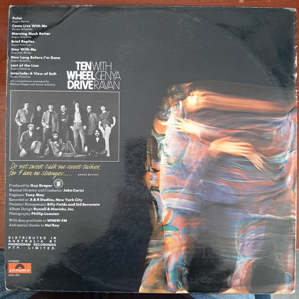 Ten Wheel Drive, Genya Ravan – Brief Replies LP vinyl record, image 2 of 4