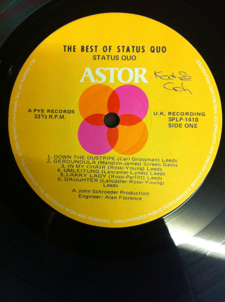 Status Quo – The Best Of Status Quo LP vinyl record, image 3 of 3