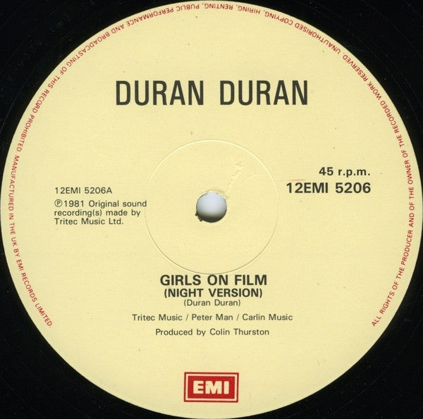 Duran Duran – Girls On Film (Night Version)