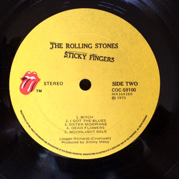 The Rolling Stones – Sticky Fingers LP vinyl record, image 8 of 8