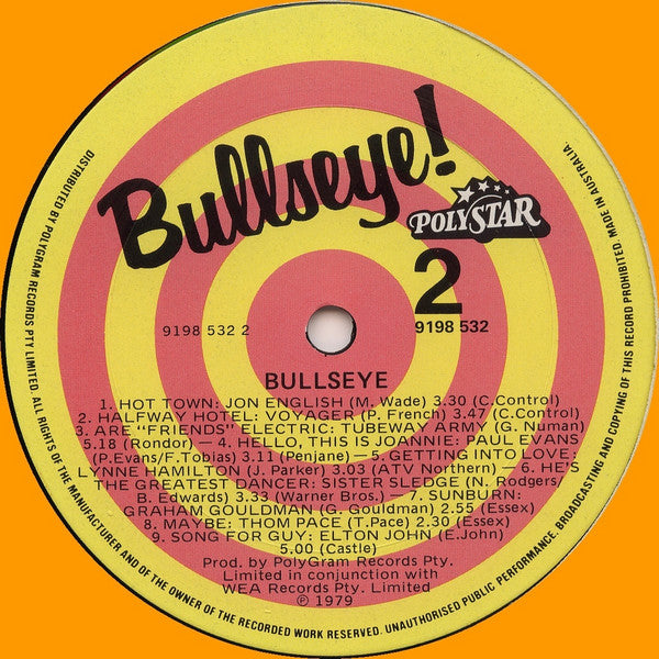 Various – Bullseye! LP vinyl record, image 4 of 5