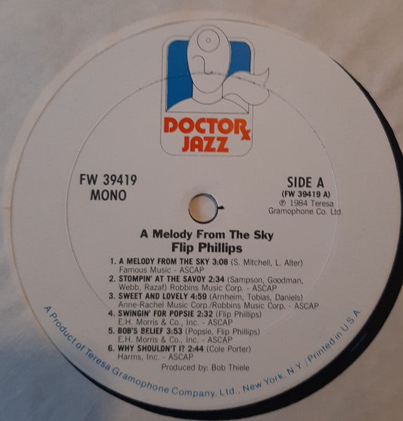 Flip Phillips – A Melody From The Sky LP vinyl record, image 3 of 4