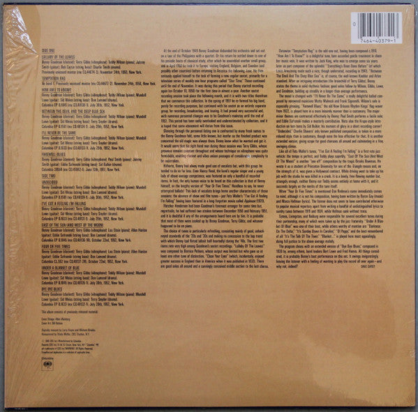 Benny Goodman Sextet – Benny Goodman Sextet LP vinyl record, image 2 of 4