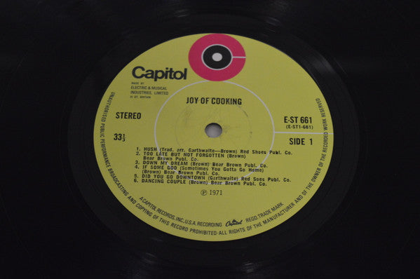 Joy Of Cooking – Joy Of Cooking LP vinyl record, image 3 of 4