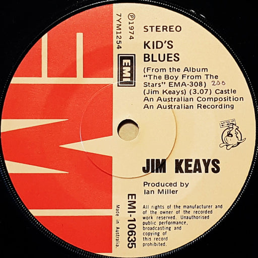 Jim Keays – Kid's Blues 7" vinyl record, image 1 of 4