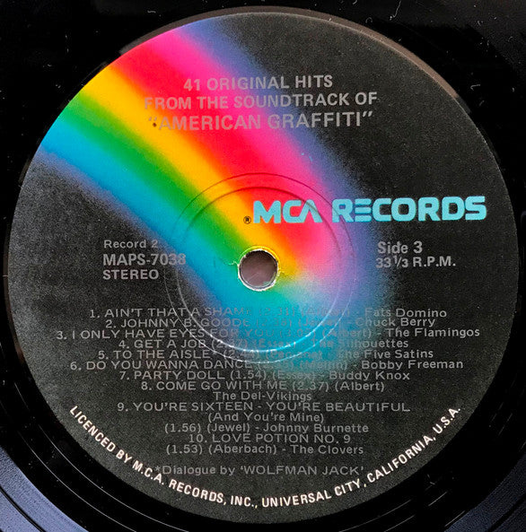 Various – 41 Original Hits From The Sound Track Of American Graffiti (2xLP) LP vinyl record, image 6 of 7