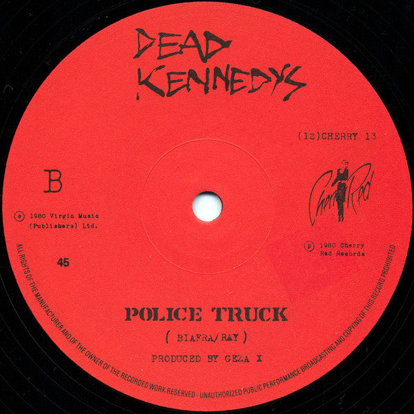 Dead Kennedys – Holiday In Cambodia 12" vinyl record, image 4 of 4