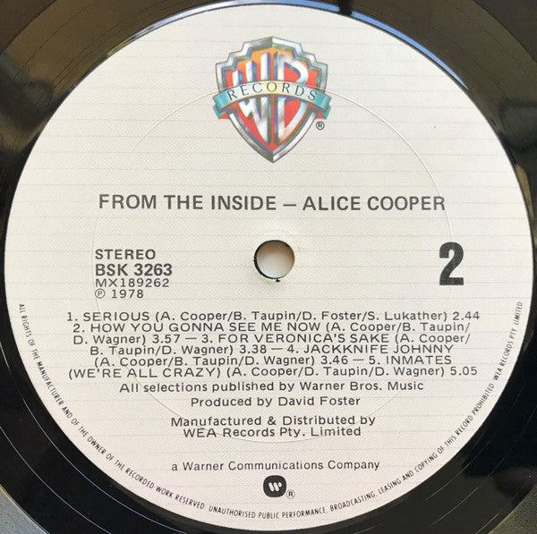 Alice Cooper – From The Inside LP vinyl record, image 7 of 8