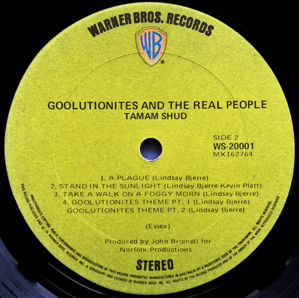 Tamam Shud – Goolutionites And The Real People LP vinyl record, image 5 of 5