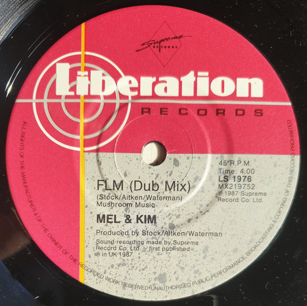 Mel & Kim – F. L. M. 7" vinyl record, image 4 of 4
