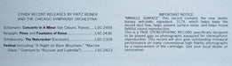 Nikolai Rimsky-Korsakov, Fritz Reiner, Chicago Symphony Orchestra – Scheherazade LP vinyl record, image 8 of 10