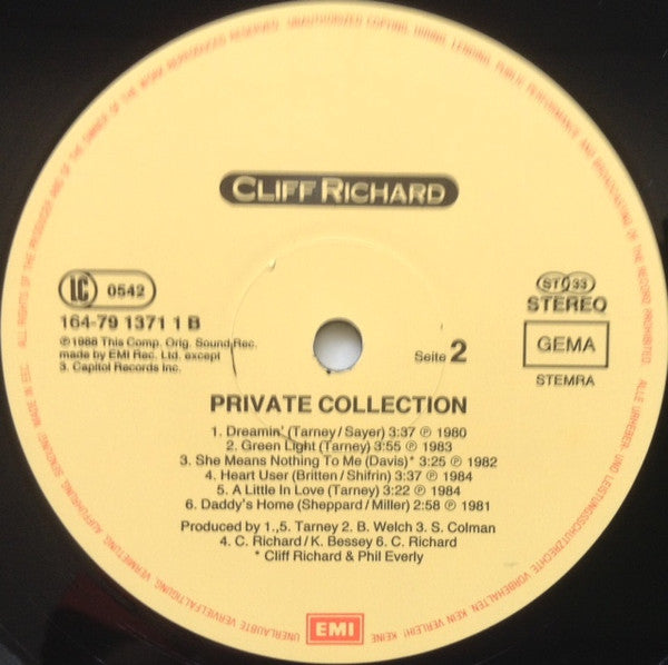 Cliff Richard – Private Collection (1979 - 1988) (2xLP) LP vinyl record, image 6 of 8