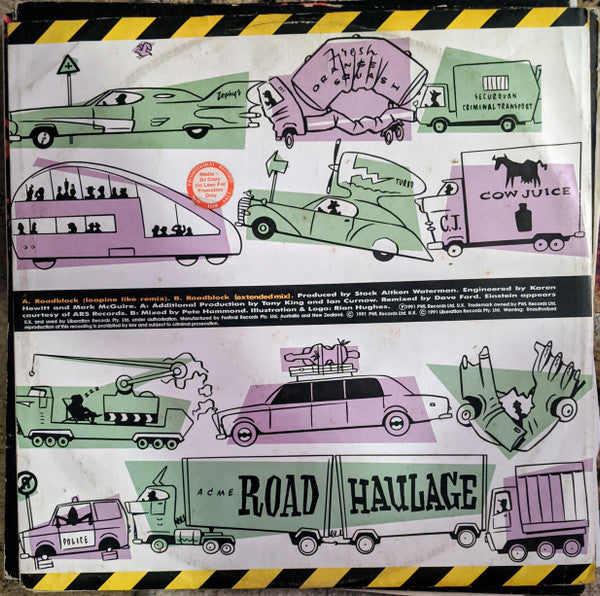Stock, Aitken & Waterman, Einstein – Roadblock (Loopine Like Remix) 12" vinyl record, image 2 of 4