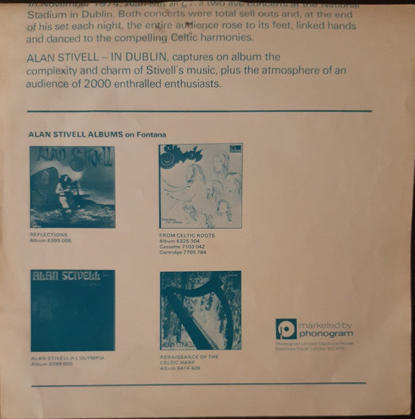 Alan Stivell – In Dublin - Am Baile Atha Cliath Yn Nulyn LP vinyl record, image 8 of 10