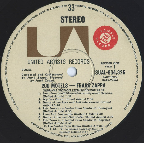 Frank Zappa – 200 Motels (2xLP) LP vinyl record, image 5 of 8